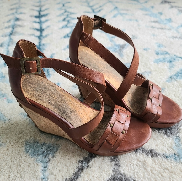 Maurices Rosie Cork Wedge Sandles - Picture 2 of 10